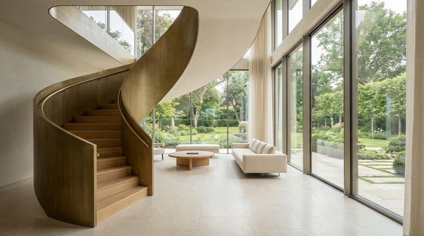 Villa staircase metalwork by Dekap