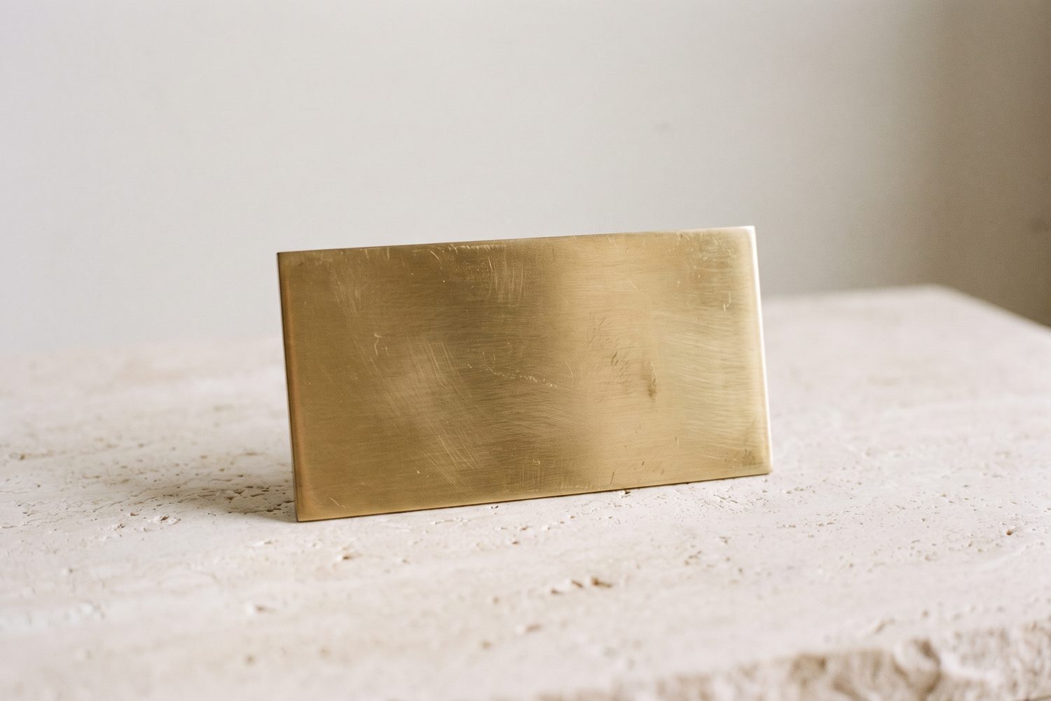Approved control plate for a metal finish