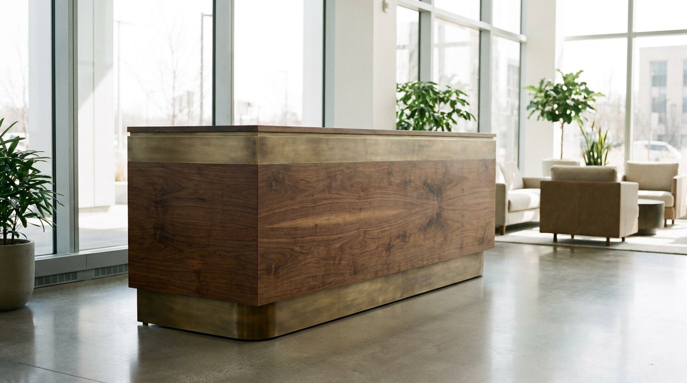 Reception joinery