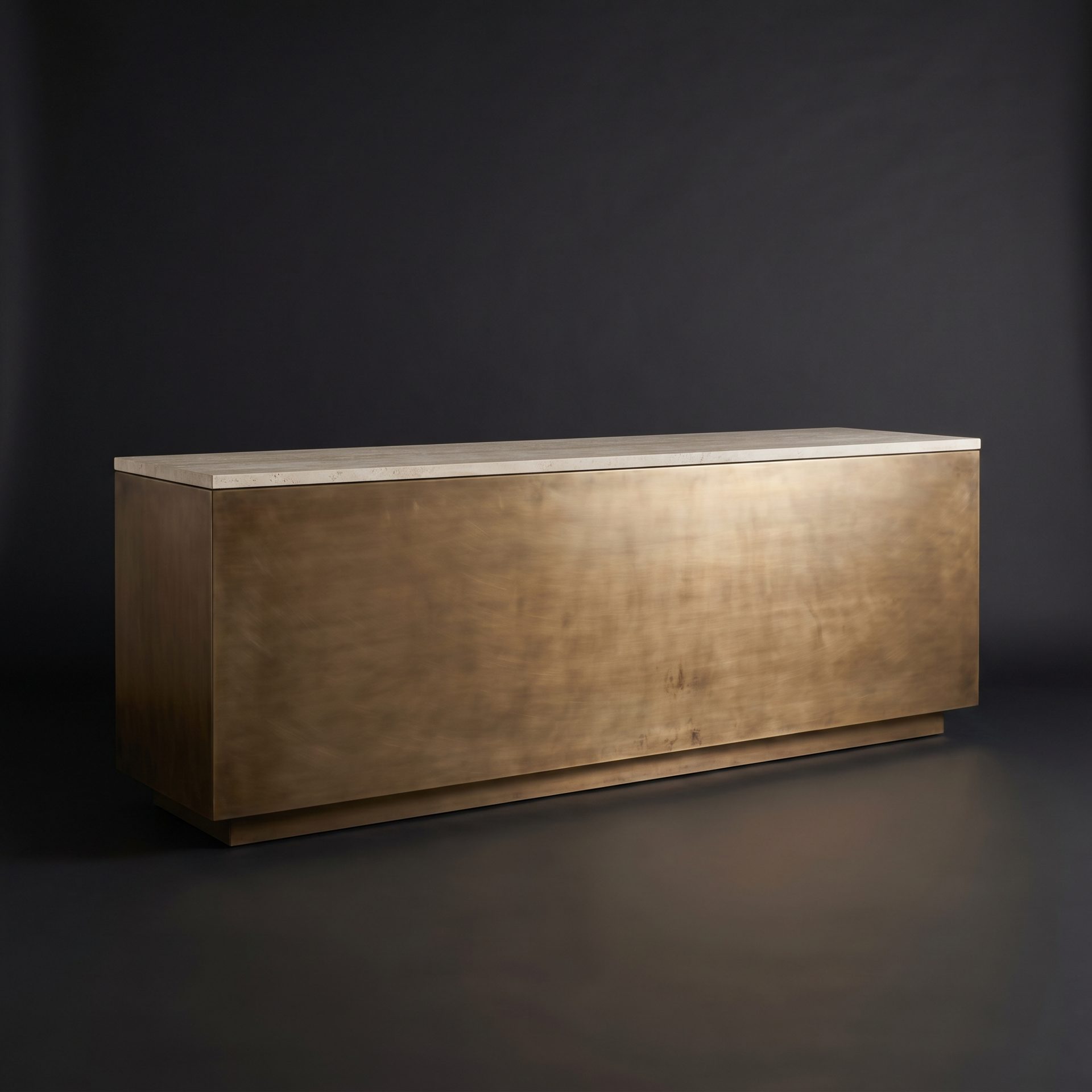 Bronze reception desk